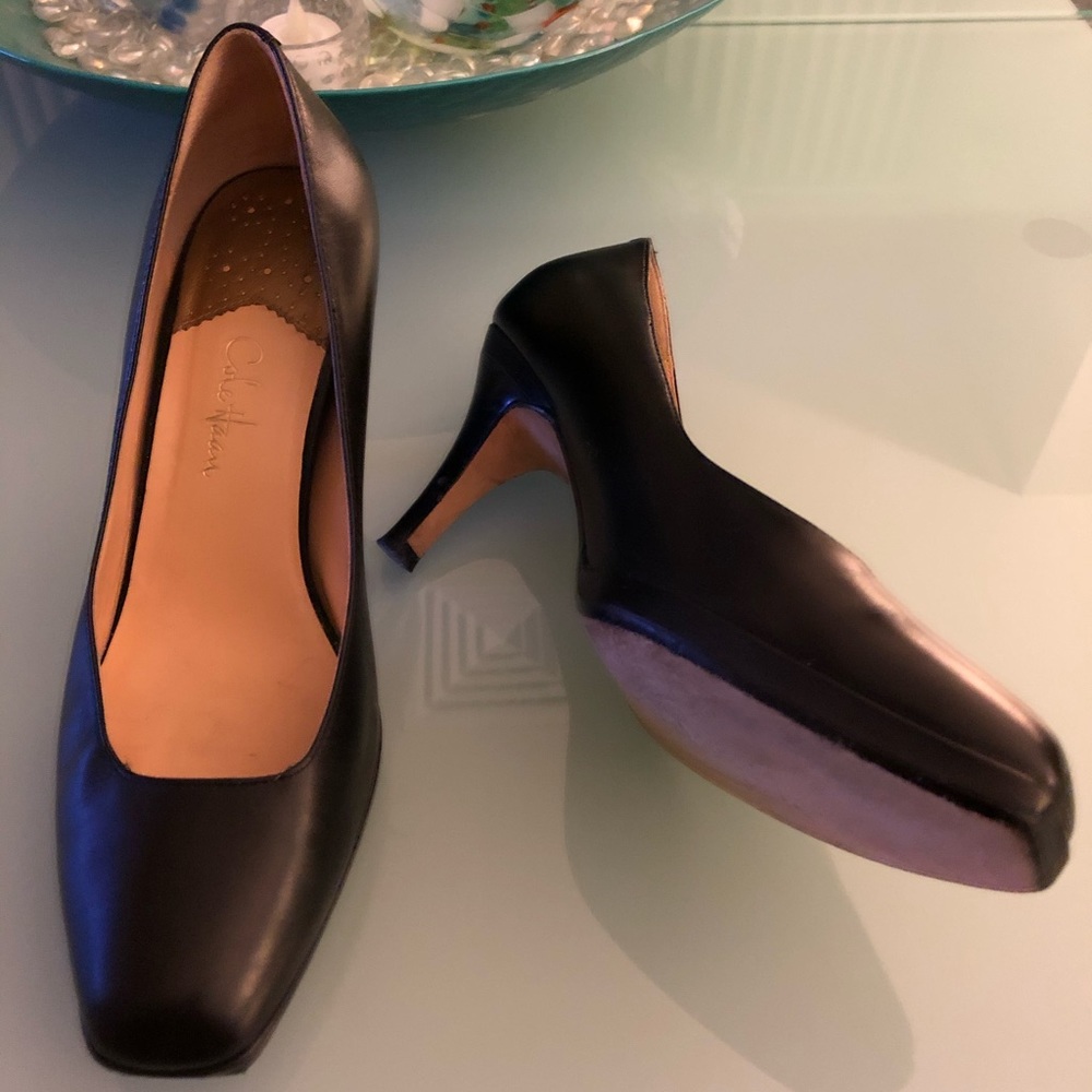 Cole Haan Nike Air Carma Black Leather Pump 7.5